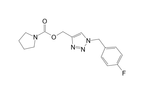 [1-(4-Fluorobenzyl)-1,2,3-triazol-4-yl]methyl pyrrolidine-1-carboxylate