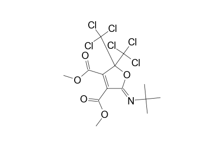 DIMETHYL-5-(TERT.-BUTYLIMINO)-2,2-BIS-(TRICHLOROMETHYL)-2,5-DIHYDROFURAN-3,4-DICARBOXYLATE
