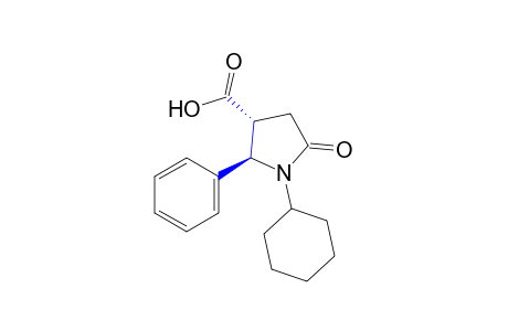 trans-1-cyclohexyl-5-oxo-2-phenyl-3-pyrrolidinecarboxylic acid