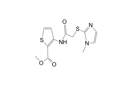 N-(2-methoxycarbonyl-3-thienyl)-2-(1-methyl-1H-imidazol-2-ylthio)acetamide