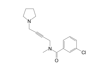 3-Chlorobenzamide, N-methyl-N-[4-(1-pyrrolidinyl)-2-butynyl]-