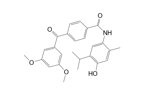 benzamide, 4-(3,5-dimethoxybenzoyl)-N-[4-hydroxy-2-methyl-5-(1-methylethyl)phenyl]-
