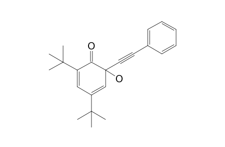 2,4-ditert-butyl-6-hydroxy-6-(2-phenylethynyl)cyclohexa-2,4-dien-1-one