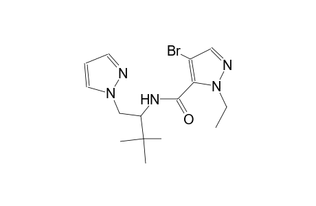 4-bromo-N-[2,2-dimethyl-1-(1H-pyrazol-1-ylmethyl)propyl]-1-ethyl-1H-pyrazole-5-carboxamide