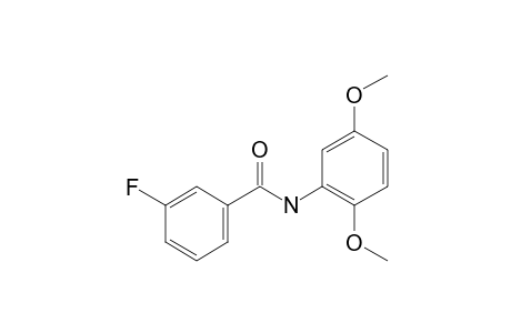 Benzamide, N-(2,5-dimethoxyphenyl)-3-fluoro-