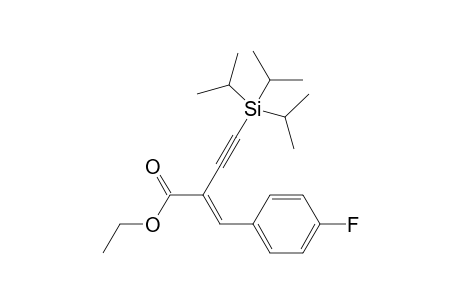 (E)-Ethyl 2-(4-fluorobenzylidene)-4-(triisopropylsilyl)but-3-ynoate