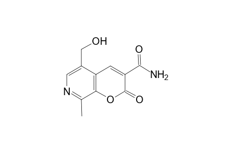 2-keto-8-methyl-5-methylol-pyrano[2,3-c]pyridine-3-carboxamide