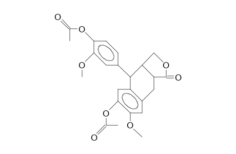 (3AR,4S,9AR)-4-(4'-ACETOXY-3'-METHOXYPHENYL-7-METHOXY-1-OXO-1,3,3A,4,9,9A-HEXAHYDRONAPHTHO-[2.3-C]-FURAN-6-YL-ACETATE;ALPHA-CONIDENDRIN-DIACETATE