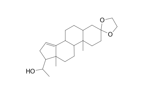 1-(10,13-dimethyl-17-spiro[1,2,4,5,6,7,8,9,11,12,16,17-dodecahydrocyclopenta[a]phenanthrene-3,2'-1,3-dioxolane]yl)ethanol
