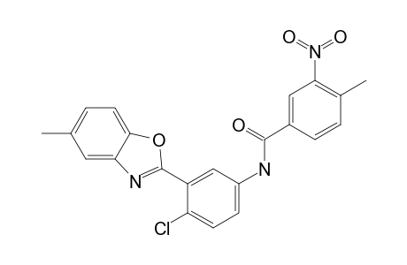 N-[4-chloro-3-(5-methyl-1,3-benzoxazol-2-yl)phenyl]-4-methyl-3-nitrobenzamide