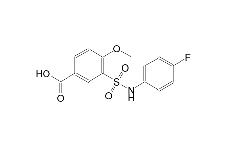 3-[(4-fluoroanilino)sulfonyl]-4-methoxybenzoic acid