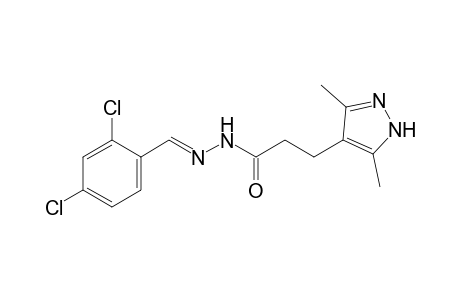 1H-pyrazole-4-propanoic acid, 3,5-dimethyl-, 2-[(E)-(2,4-dichlorophenyl)methylidene]hydrazide