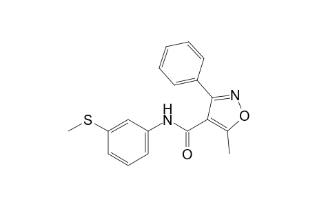 5-methyl-3'-(methylthio)-3-phenyl-4-isoxazolecarboxanilide