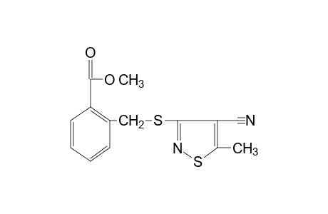 alpha-[(4-CYANO-5-METHYL-3-ISOTHIAZOLYL)THIO]-o-TOLUIC ACID, METHYL ESTER