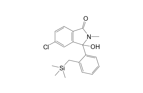 5-Chloranyl-2-methyl-3-oxidanyl-3-[2-(trimethylsilylmethyl)phenyl]isoindol-1-one