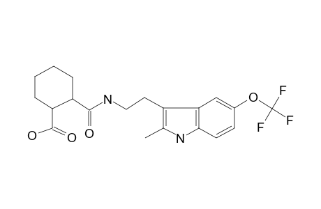 2-[2-[2-methyl-5-(trifluoromethoxy)-1H-indol-3-yl]ethylcarbamoyl]cyclohexane-1-carboxylic acid