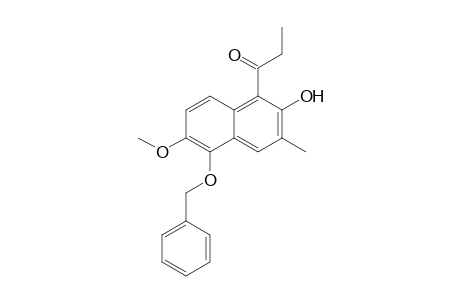 5-BENZYLOXY-6-METHOXY-3-METHYL-1-PROPIONYL-2-NAPHTHOL