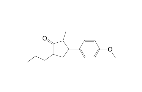 3-(4-Methoxyphenyl)-2-methyl-5-propyl-1-cyclopentanone