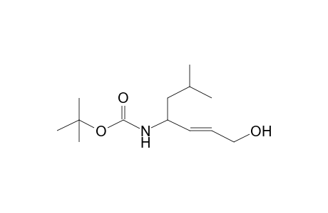 2-(E)-Hepten-1-ol, 4-(4S)-[(tert.butyloxycarbonyl)amino]-6-methyl-