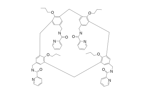 5,11,17,23-TETRAKIS-[(PYRIDINE-2-CARBOXY)-AMINOMETHYL]-25,26,27,28-TETRAPROPOXYCALIX-[4]-ARENE