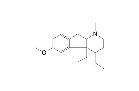 Piperidino[2,3-B]2,3-dihydroindene, 1-methyl-4,4A-diethyl-6-methyl-