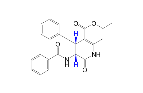 cis-5-benzamido-2-methyl-6-oxo-4-phenyl-1,4,5,6-tetrahydronicotinic acid, ethyl ester