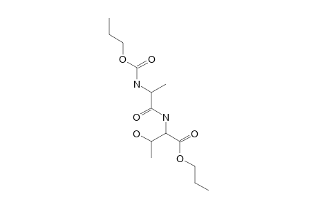 ala-thr, N-(N-Propyloxycarbonyl)-, N-propyl ester (isomer 2)