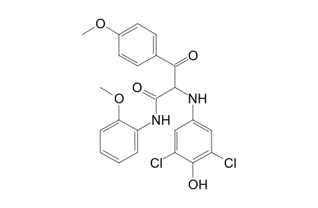 Benzenepropanamide, .alpha.-[(3,5-dichloro-4-hydroxyphenyl)amino]-4-methoxy-N-(2-methoxyphenyl)-.beta.-oxo-