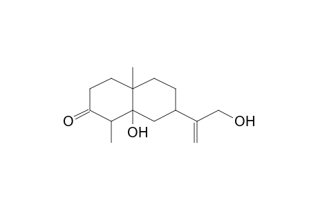 8a-Hydroxy-7-(1-hydroxymethyl-vinyl)-1,4a-dimethyl-decahydro-naphthalen-2-one