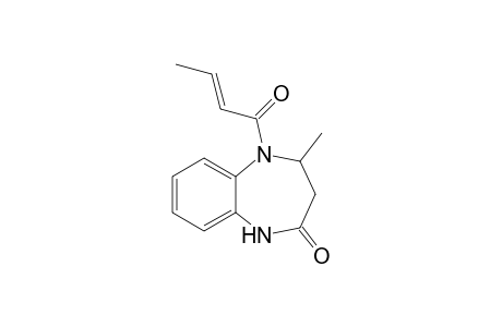 4-Methyl-5-[(E)-1-oxobut-2-enyl]-3,4-dihydro-1H-1,5-benzodiazepin-2-one