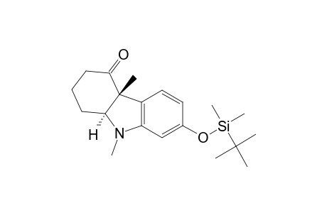 4H-Carbazol-4-one, 7-[[(1,1-dimethylethyl)dimethylsilyl]oxy]-1,2,3,4a,9,9a-hexahydro-4a,9-dimethyl-, trans-(.+-.)-