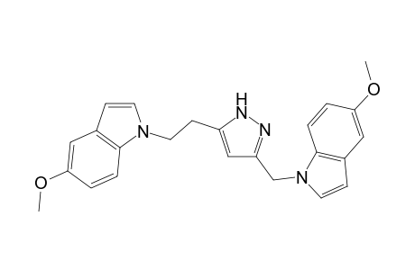 5-Methoxy-1-((5-(2-(5-methoxy-1H-indol-1-yl)ethyl)-1H-pyrazol-3-yl)methyl)-1H-indole