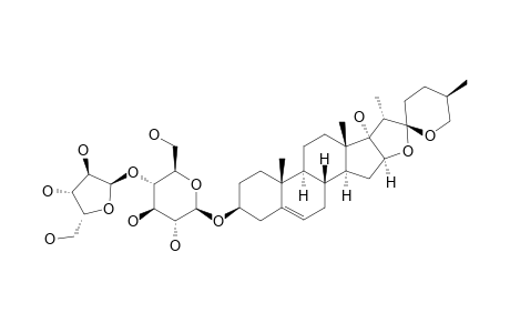 PENNOGENIN-3-O-ALPHA-L-ARABINOFURANOSYL-(1->4)-BETA-D-GLUCOPYRANOSIDE