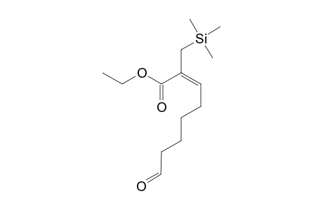 (E)-8-keto-2-(trimethylsilylmethyl)oct-2-enoic acid ethyl ester