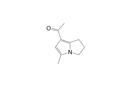 4-Acetyl-2-methyl-1-aza-bicyclo(3.3.0)octa-2,4-diene