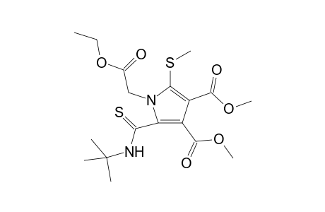 Dimethyl 5-(tert-butylthiocarbomyl)-1-[(ethoxycarbonyl)methyl]-2-(methylthio)-1H-pyrrole-3,4-dicarboxylate