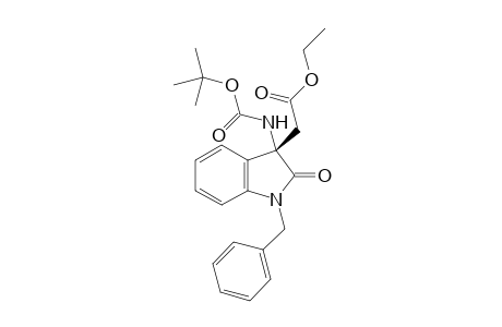 (S)-Ethyl 2-(1-benzyl-3-((tert-butoxycarbonyl)amino)-2-oxoindolin-3-yl)acetate