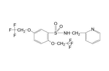 2,5-bis(2,2,2-trifluoroethoxy)-N-[(2-pyridyl)methyl]benzenesulfonamide