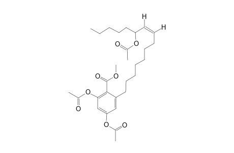 METHYL-(8'Z,10'R)-2,4-DIACETOXY-6-(10-ACETOXY-8-PENTADECENYL)-BENZOATE