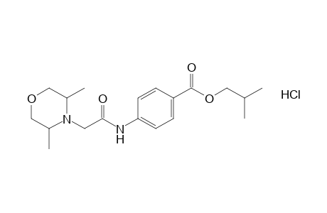 p-[2-(3,5-Dimethylmorpholino)acetamido]benzoic acid, isobutyl ester, hydrochloride