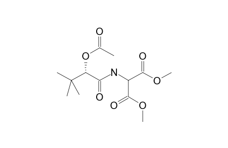 Dimethyl (S)-N-2-acetoxy-3,3-dimethylbutanoylminomalonate