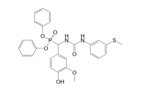 1-[m-(methylthio)phenyl]-3-(alpha-phosphonovanillyl)urea, diphenyl ester