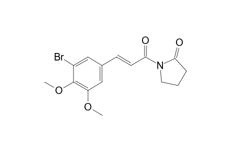 (E)-1-[3-(3-Bromo-4,5-dimethoxyphenyl)acryloyl]pyrrolidin-2-one