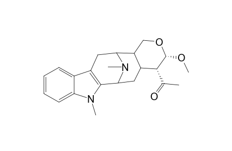 6,13-Iminopyrano[3',4':5,6]cyclooct[1,2-b]indole, alstophyllan-19-one deriv.