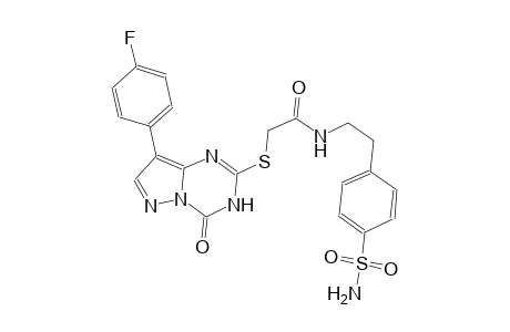 acetamide, N-[2-[4-(aminosulfonyl)phenyl]ethyl]-2-[[8-(4-fluorophenyl)-3,4-dihydro-4-oxopyrazolo[1,5-a][1,3,5]triazin-2-yl]thio]-