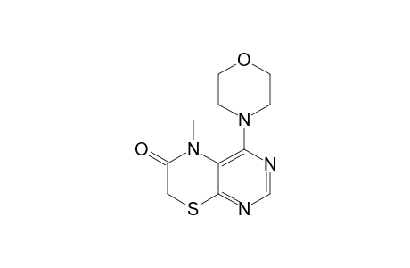 5H-Pyrimido[4,5-b][1,4]thiazin-6(7H)-one, 5-methyl-4-(4-morpholinyl)-