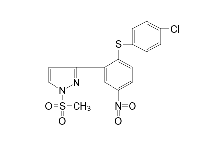 3-{2-[(p-chlorophenyl)thio]-5-nitrophenyl}-1-(methylsulfonyl)pyrazole