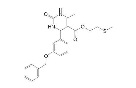 2-(Methylsulfanyl)ethyl 4-[3-(benzyloxy)phenyl]-6-methyl-2-oxo-1,2,3,4-tetrahydro-5-pyrimidinecarboxylate