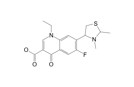 7-(2,3-DIMETHYL-4-IMIDAZOLIDINYL)-1-ETHYL-6-FLUORO-1,4-DIHYDRO-4-OXOQUINOLINE-3-CARBOXYLIC-ACID;ISOMER-#1