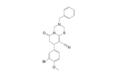 2H,6H-pyrido[2,1-b][1,3,5]thiadiazine-9-carbonitrile, 8-(3-bromo-4-methoxyphenyl)-3,4,7,8-tetrahydro-6-oxo-3-(phenylmethyl)-